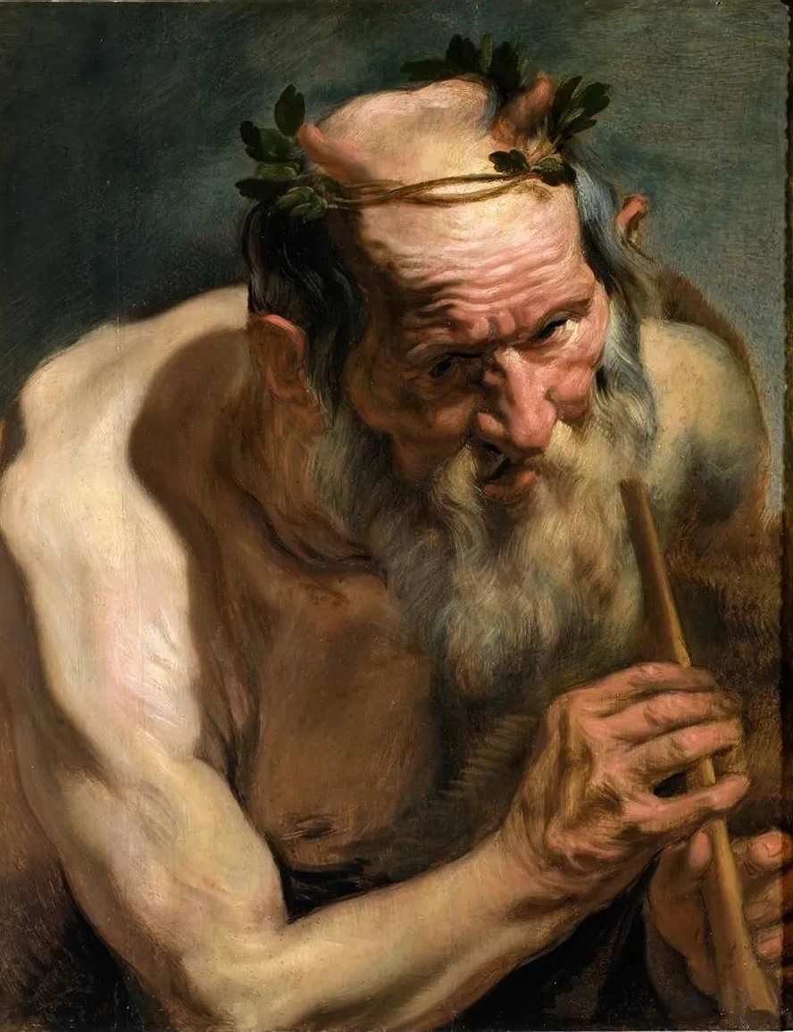 Old Satyr Holding a Flute
