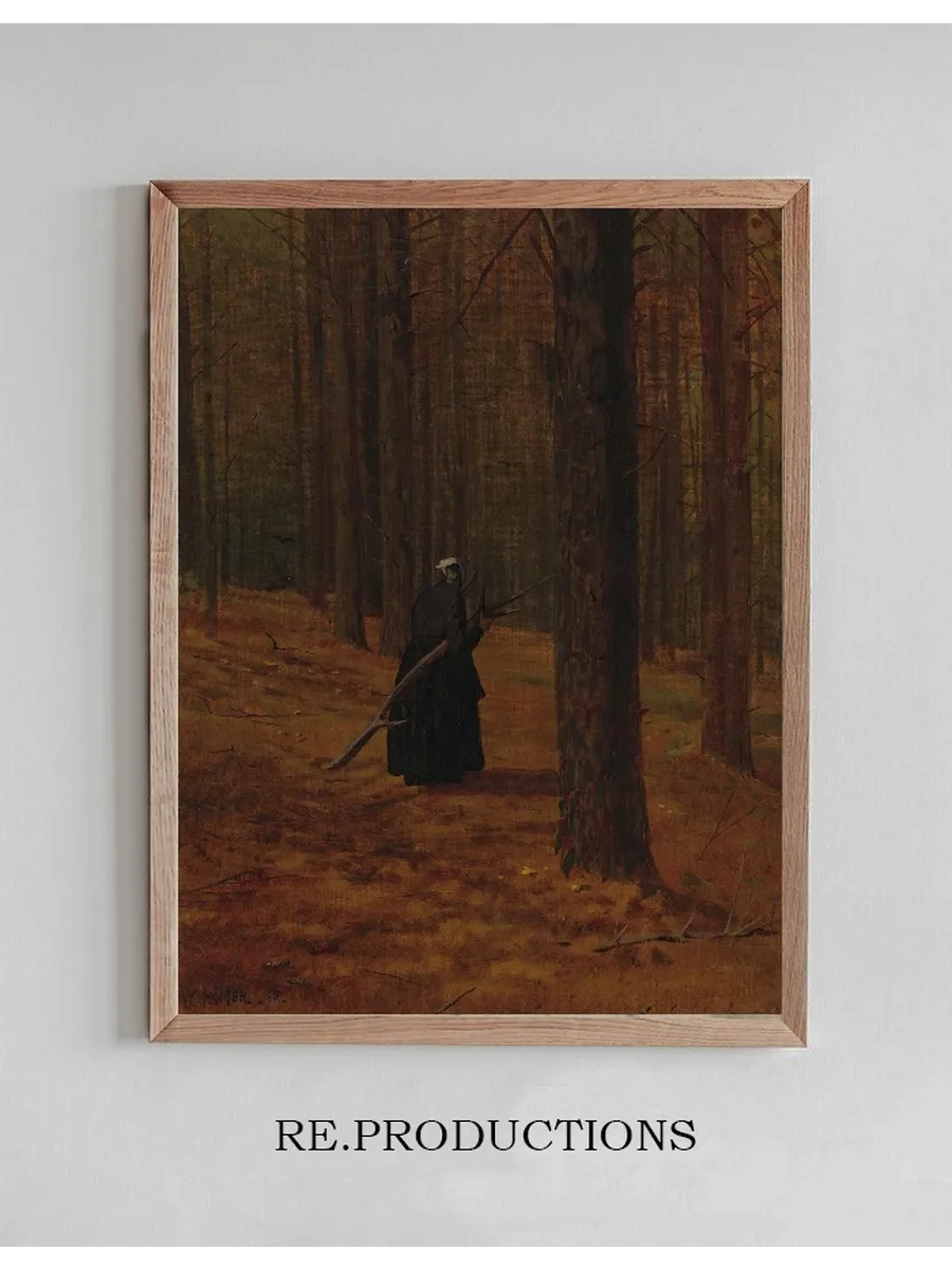 Old Woman Gathering Faggots