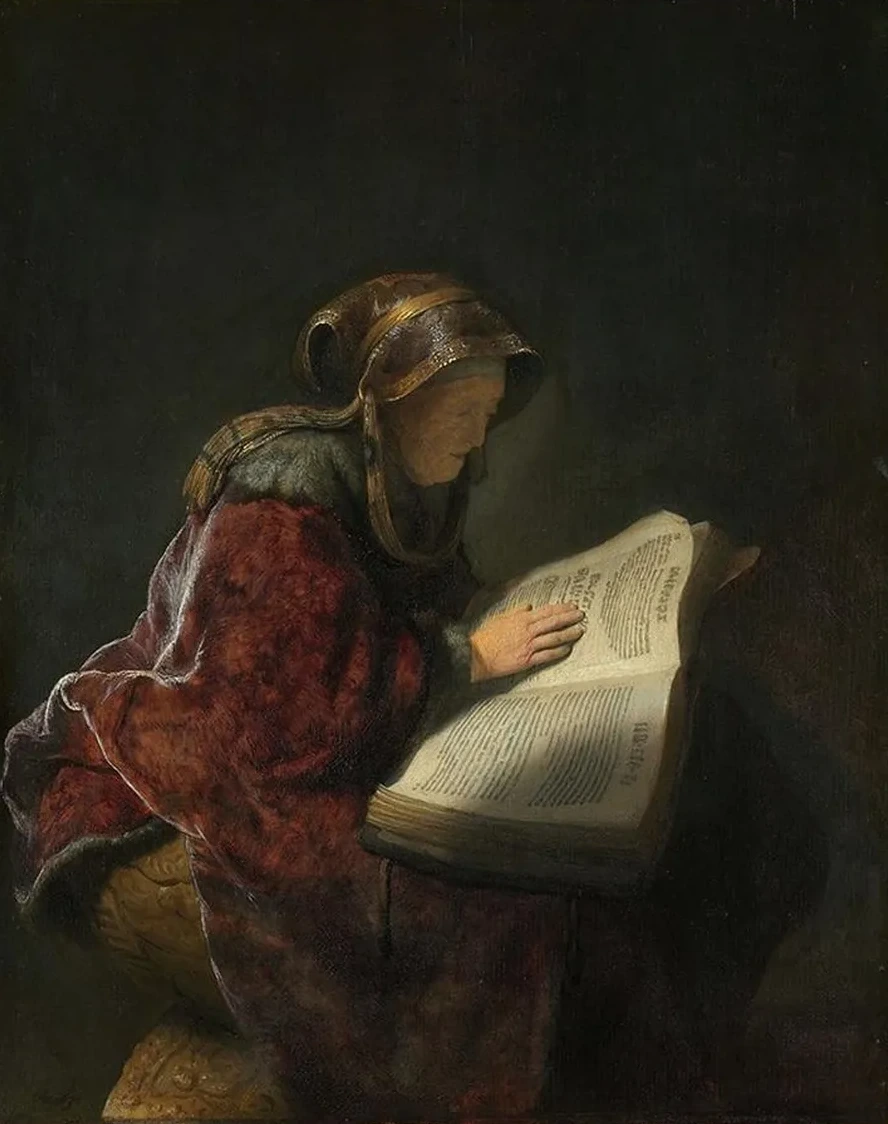 Old Woman Reading