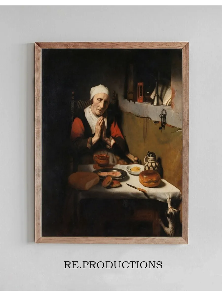 Old Woman Saying Grace, Known as The Prayer without End