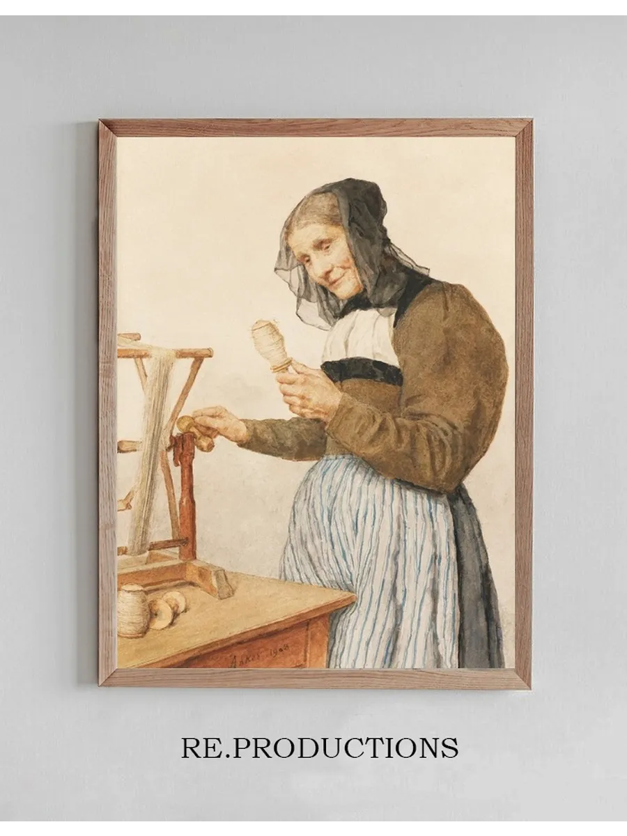 Old Woman With Spindle