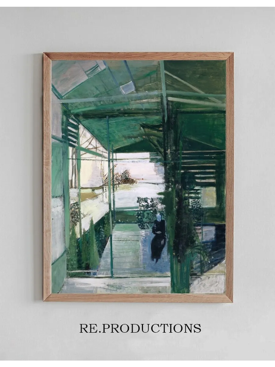 Old Woman in Greenhouse