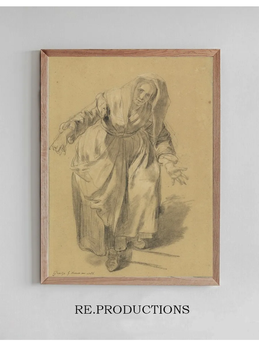 Old Woman with Arms Outstretched (Study for The Neapolitan Gesture)