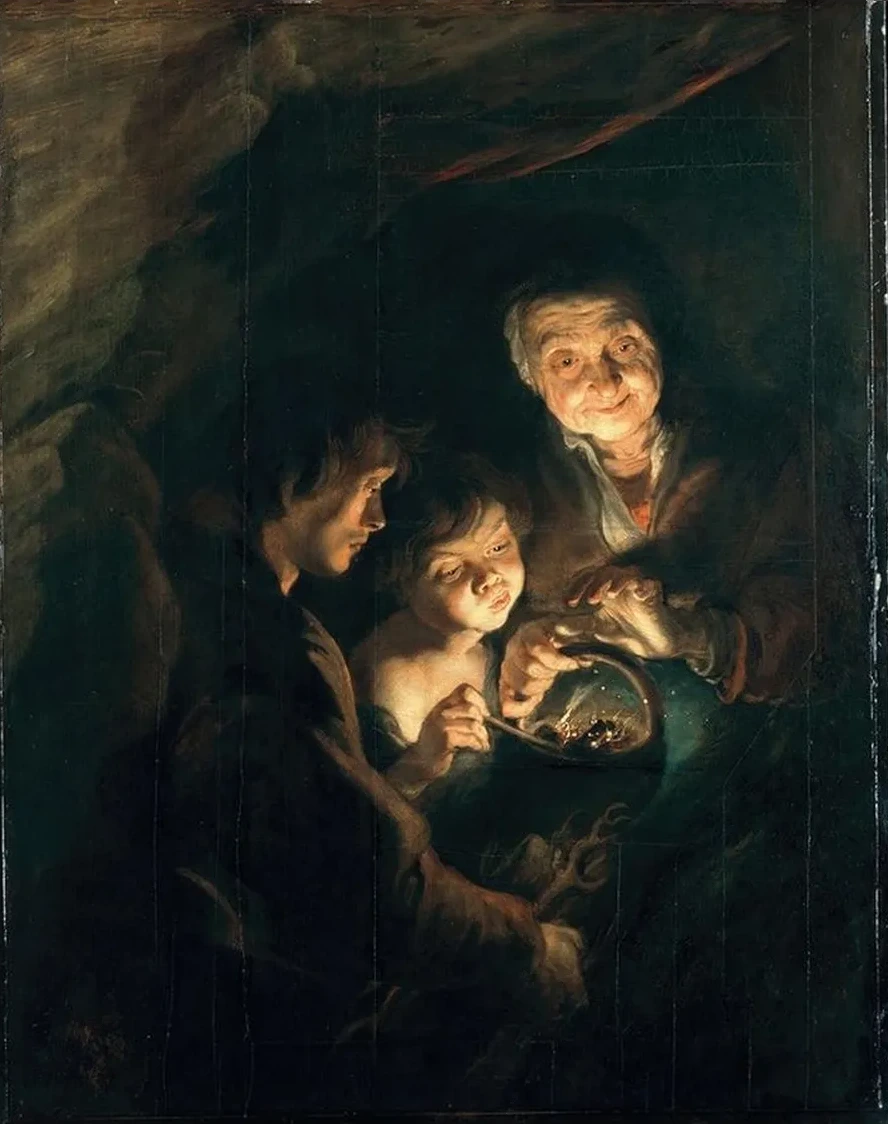 Old Woman with a Basket of Coal