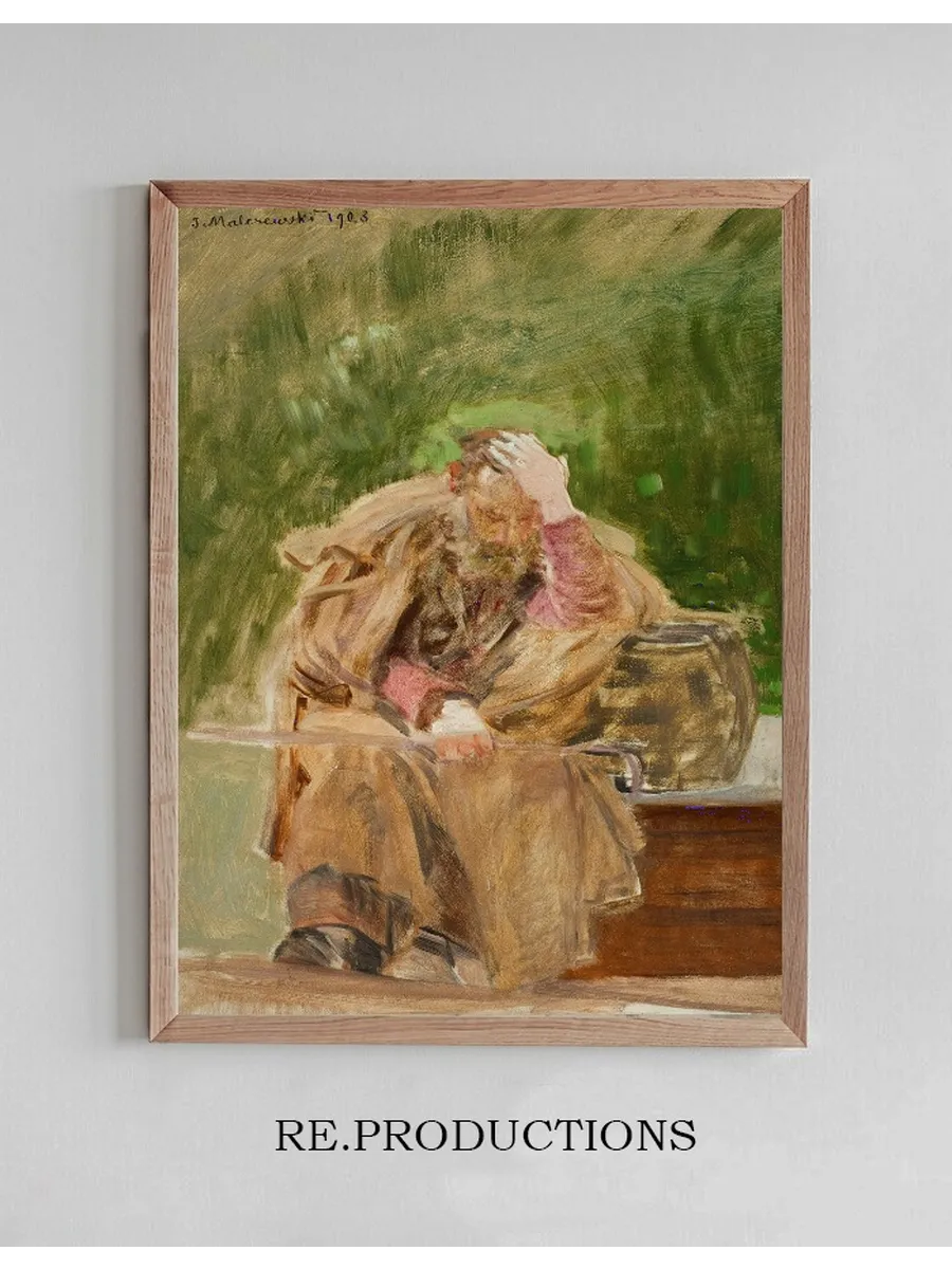 Old Man at a Water Well