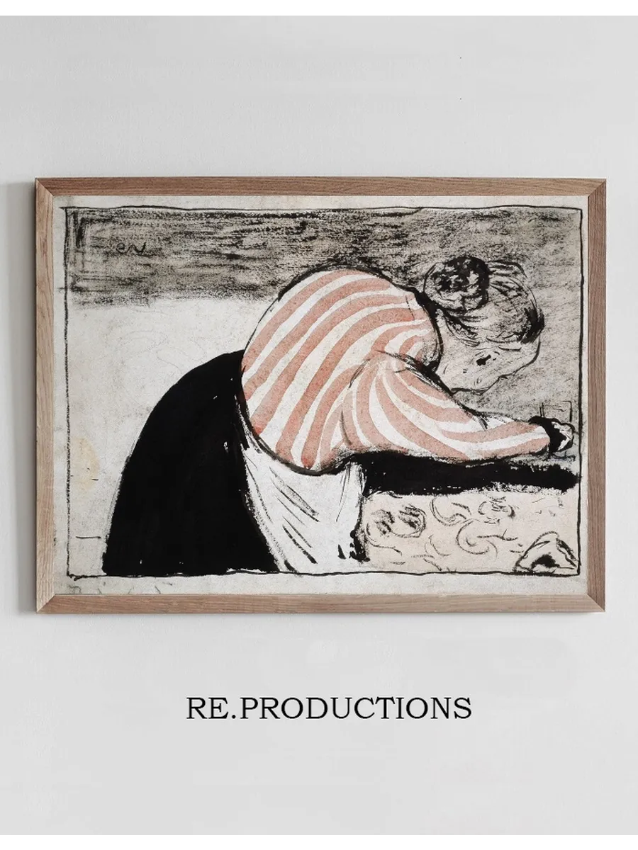 Old Woman Setting the Table