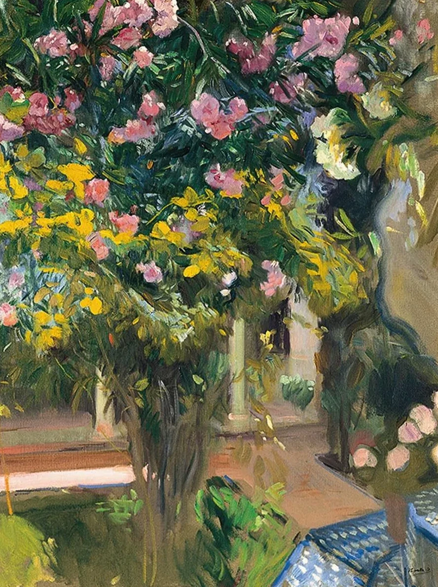 Oleanders, Thecourtyard of the Artist's Home