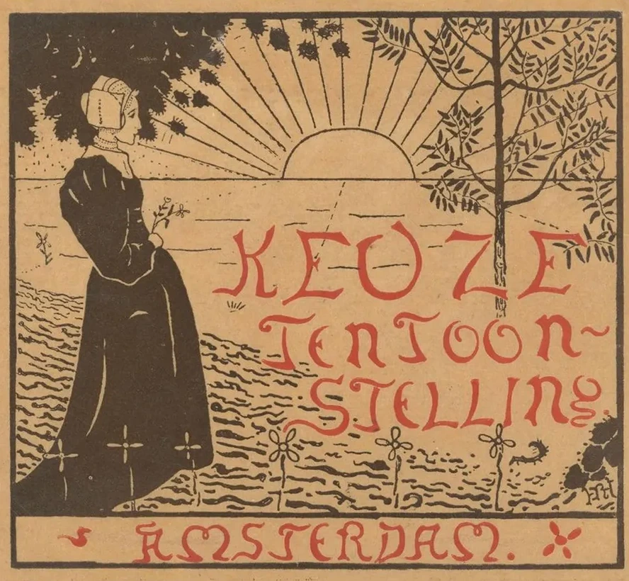 Omslagontwerp Voor Catalogus Der Keuze - Tentoonstelling van Hedendaagsche Nederlandsche Kunst, 1892
