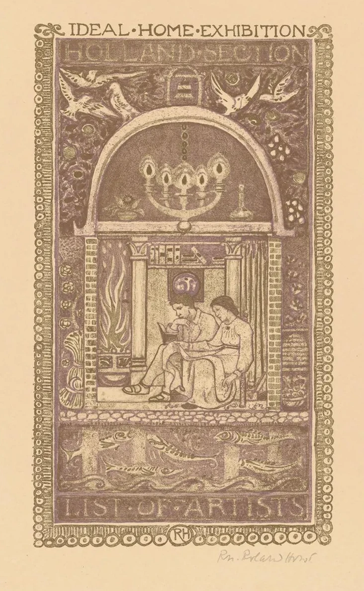 Omslagontwerp Voor Catalogus van de Ideal Home Exhibition, 1912