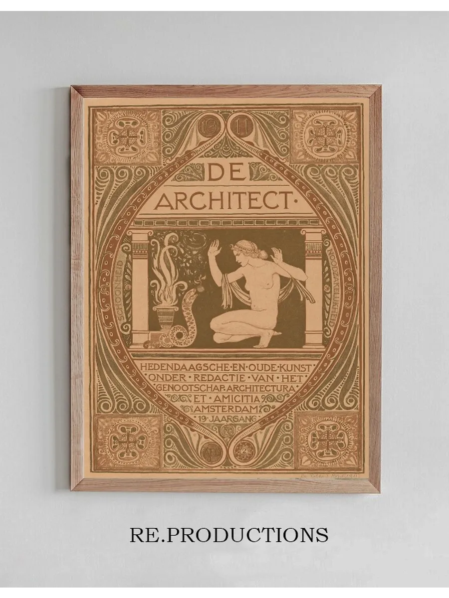 Omslagontwerp Voor de Architect, 1911