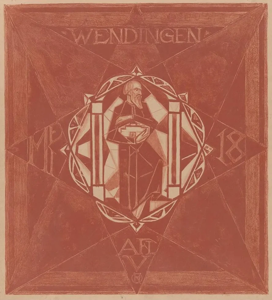 Omslagontwerp Voor Wendingen, 1918