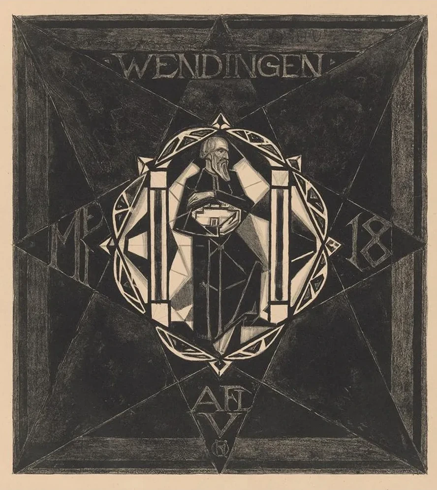 Omslagontwerp Voor Wendingen, 1918