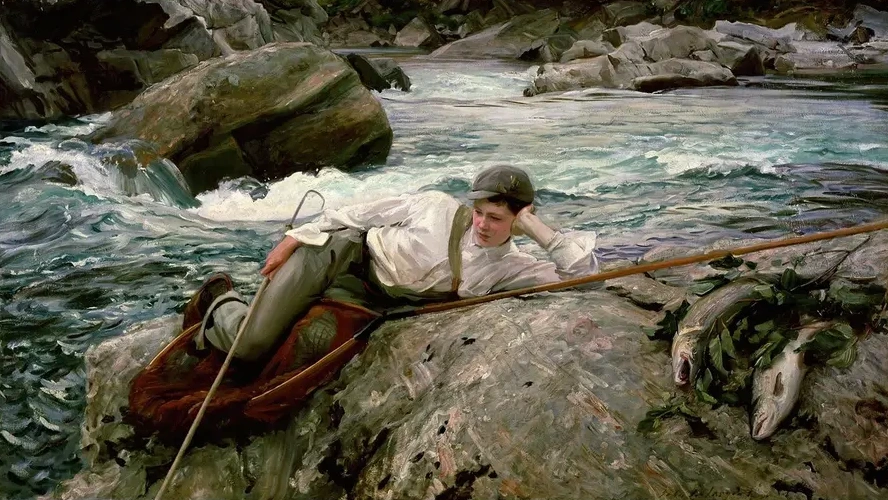 On his Holidays, Norway