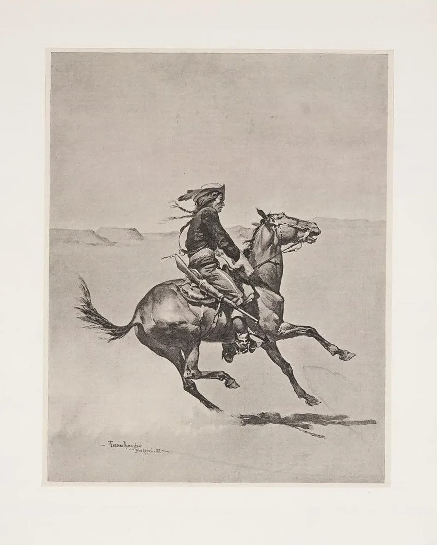 One of the Fort Keogh Cheyenne Scout Corps, Commanded by Lieutenant Casey