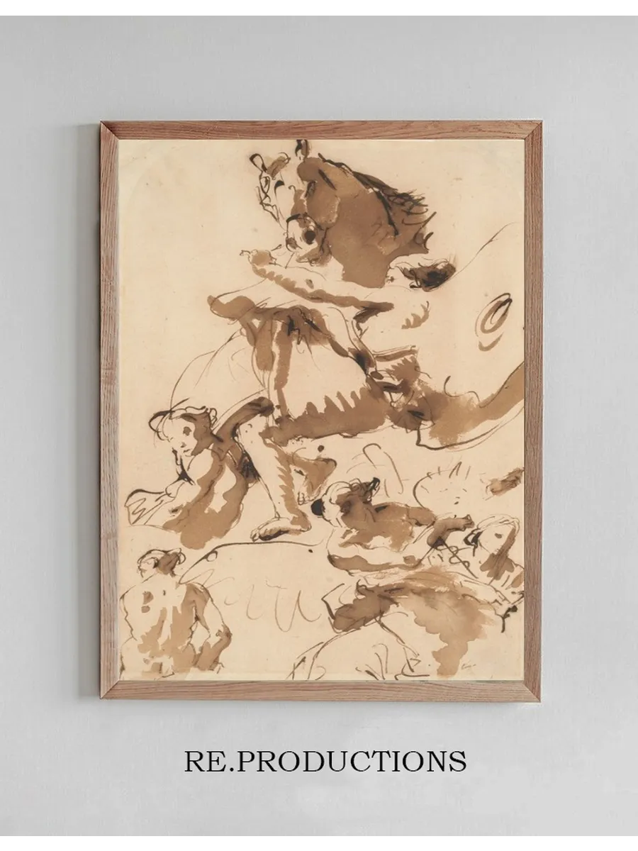 One of the Hours Holding the Bridle of a Horse of the Sun, and Other Figures