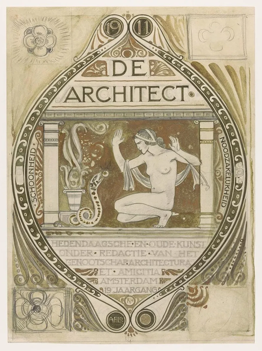 Ontwerp Voor de Omslag van de Architect