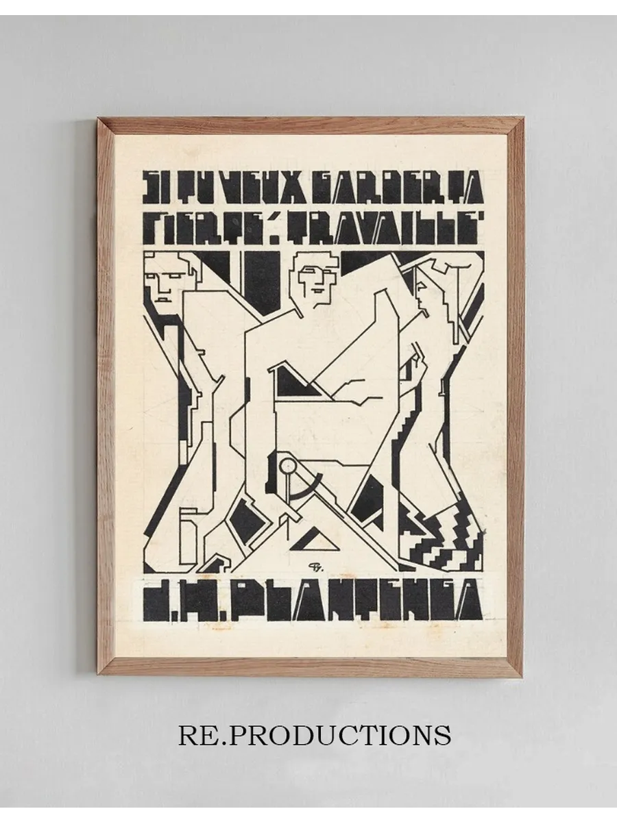Ontwerp Voor Ex Libris Voor D.H. Plantenga