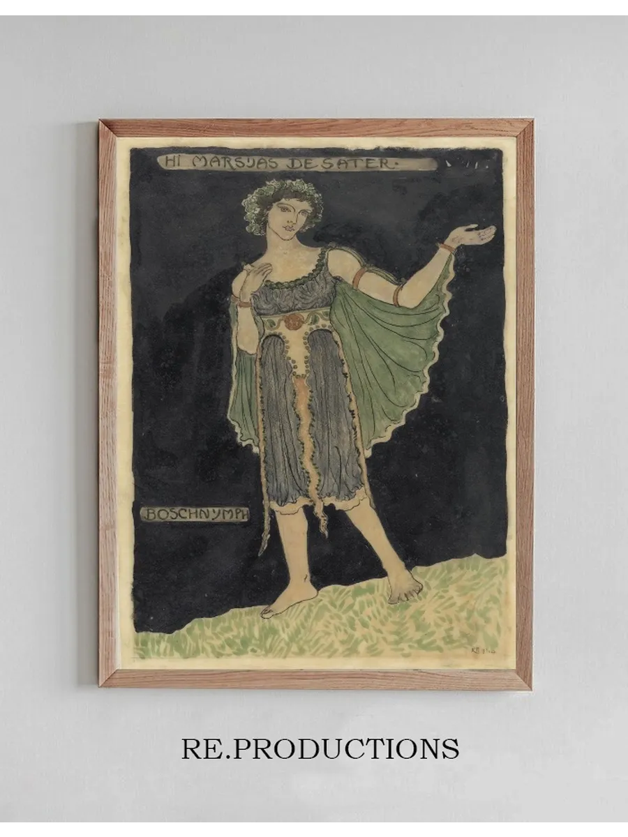 Ontwerp Voor Kostuum Voor Boschnymph
