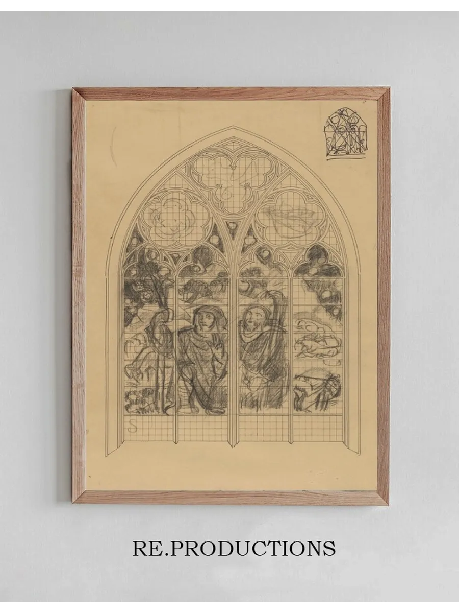 Ontwerp Voor Raam in de Frederik van Sierck - Kapel in de Dom Te Utrecht de Verkondiging Aan de Herders