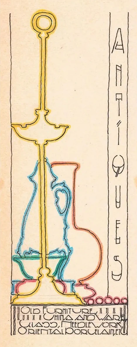 Ontwerp Voor Reclame Voor'antiques