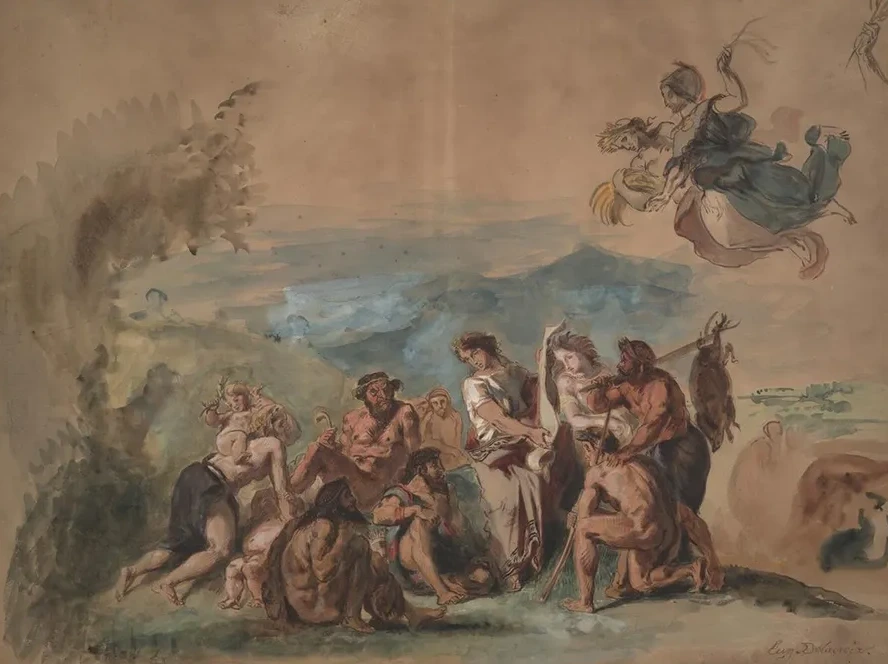 Orpheus Bringing Civilization to the Barbarian Ancestors of Thegreeks