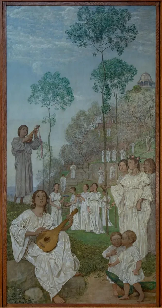 Ostertriptychon Gefilde Der Seligen (das Paradies)
