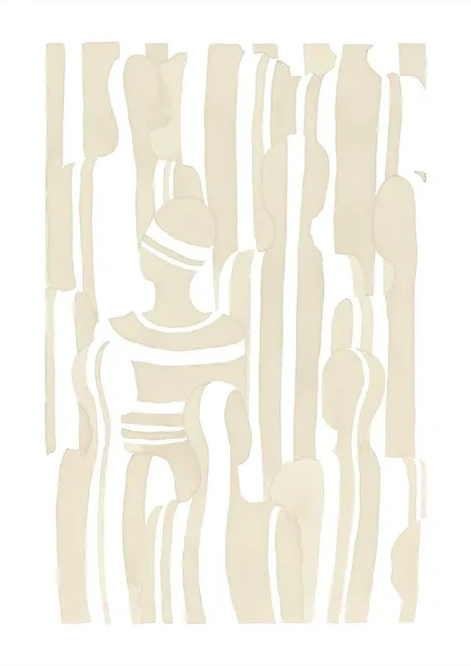Out of line Beige