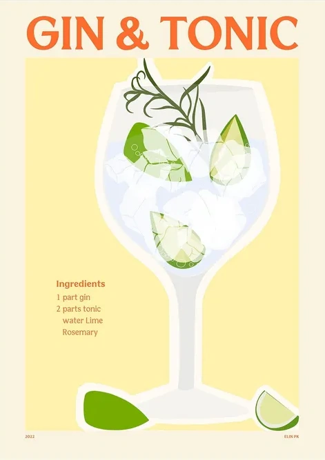 PSTR studio x Elin PK - Gin Tonic