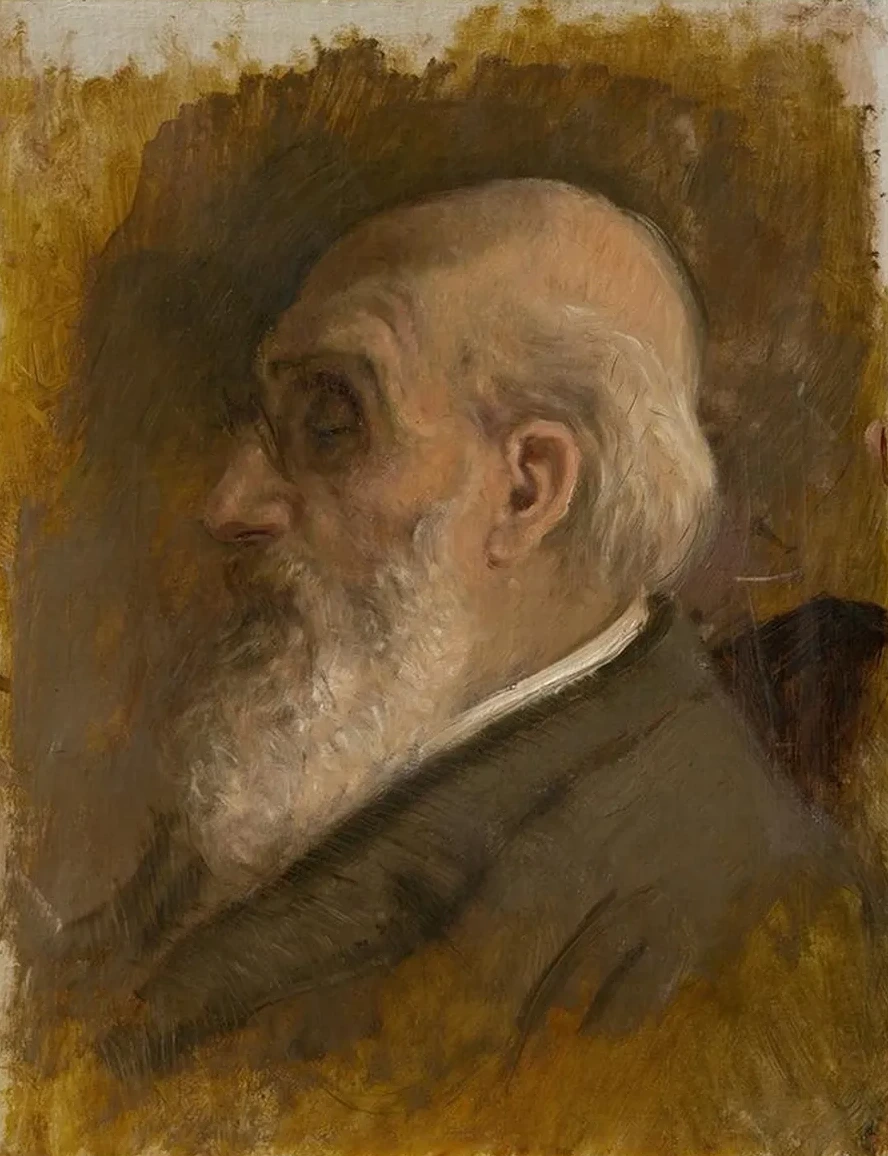 Painter's Father Profile with Pince - Nez