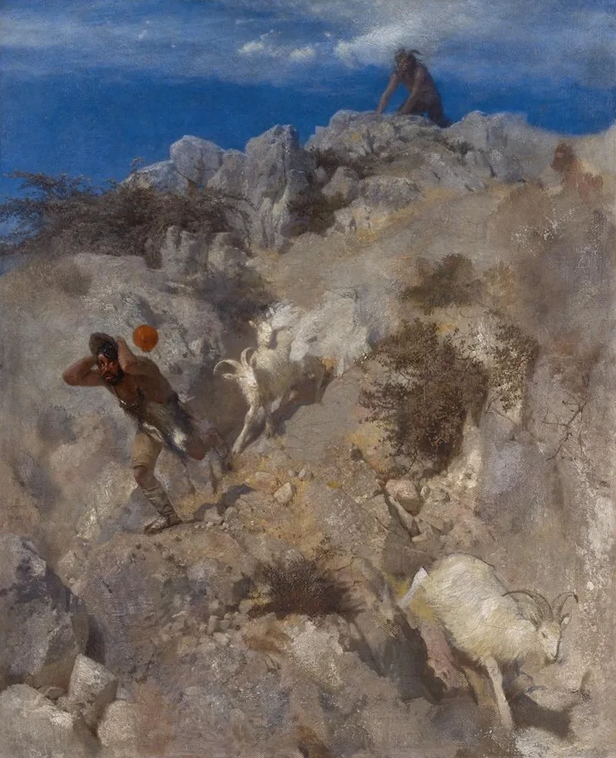 Pan Frightening A Shepherd (Terrified Panic)
