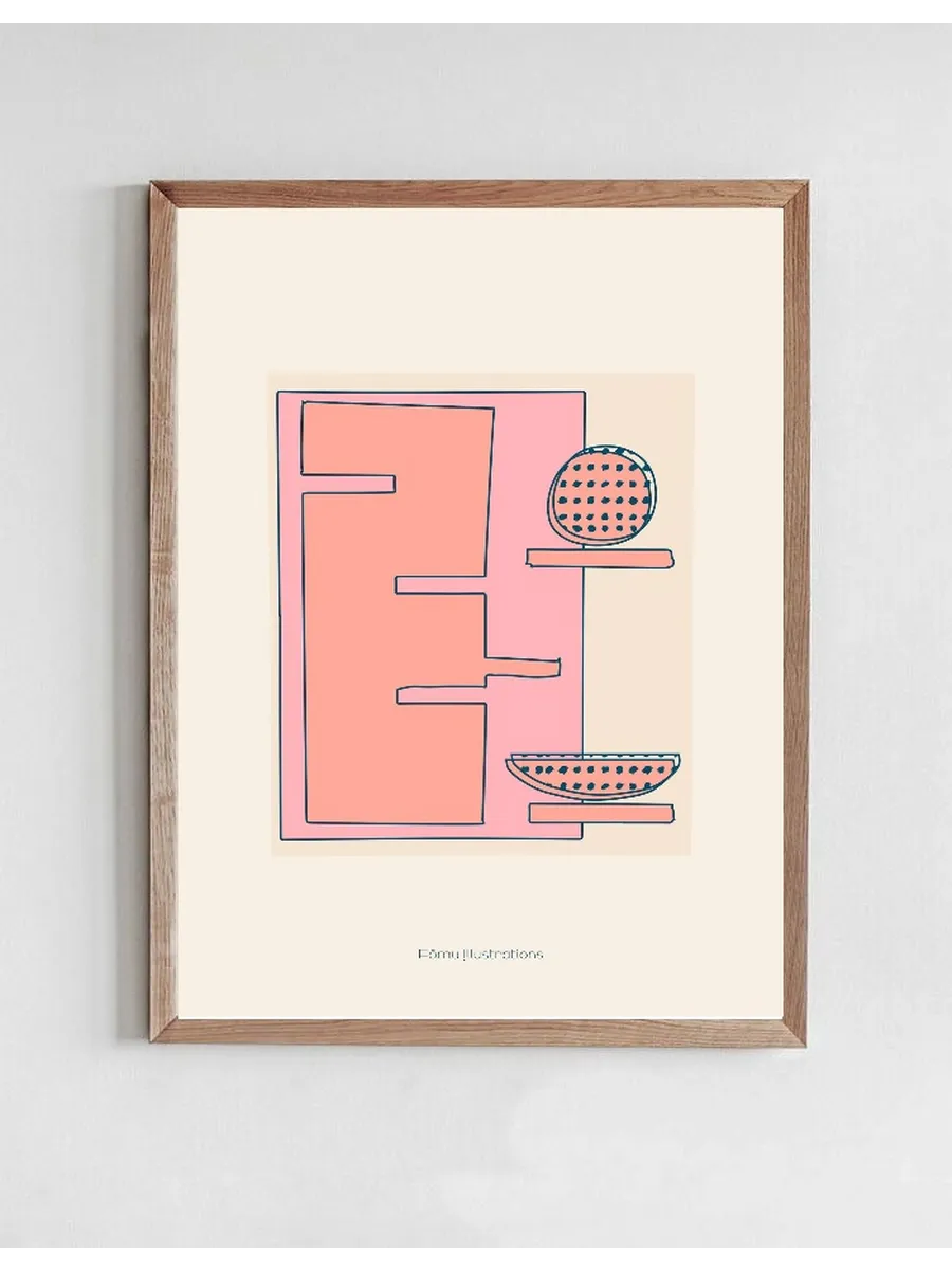 Papercollage, Pink