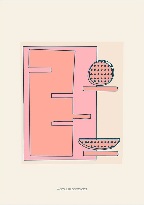 Papercollage, Pink