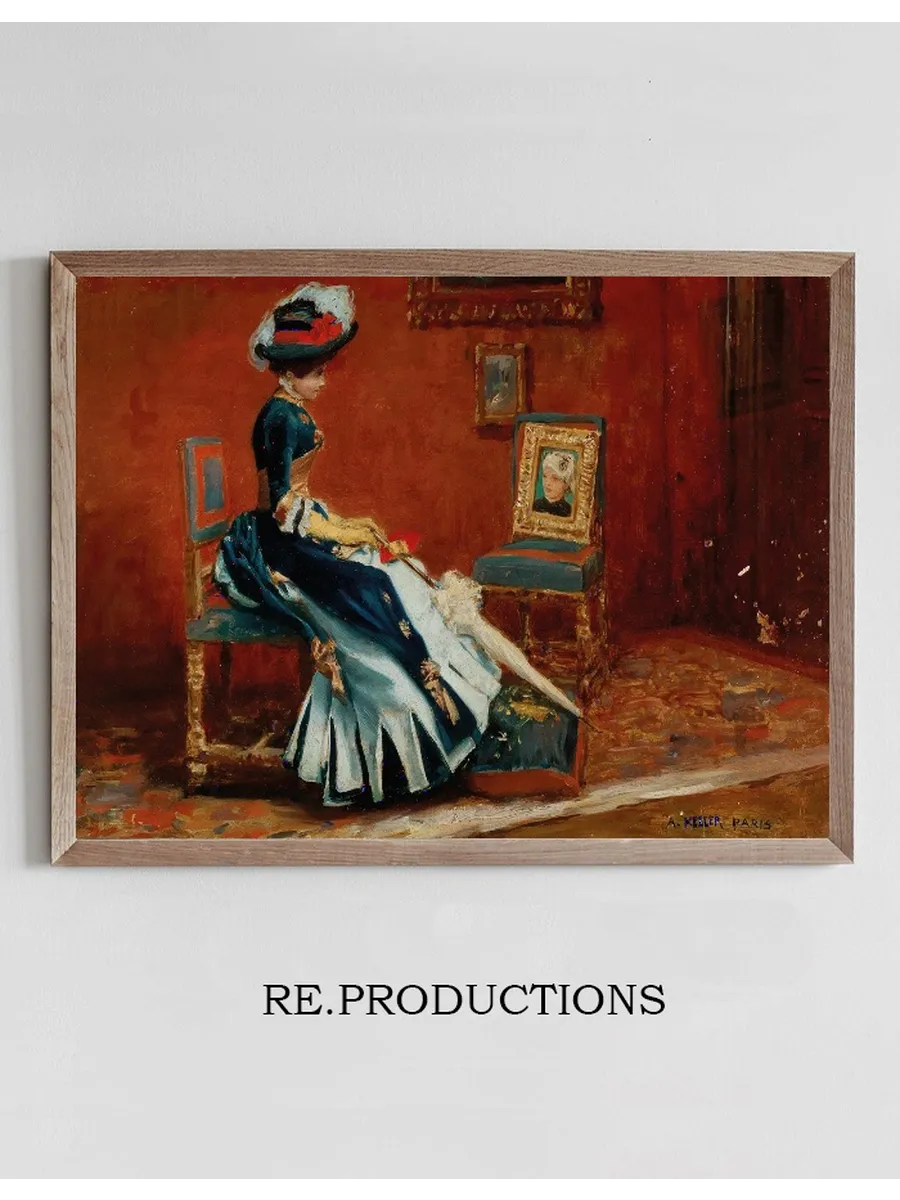 Paris, A Young Lady In A Gallery
