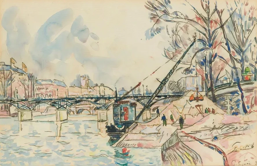 Paris, La Seine AuPont Des Arts
