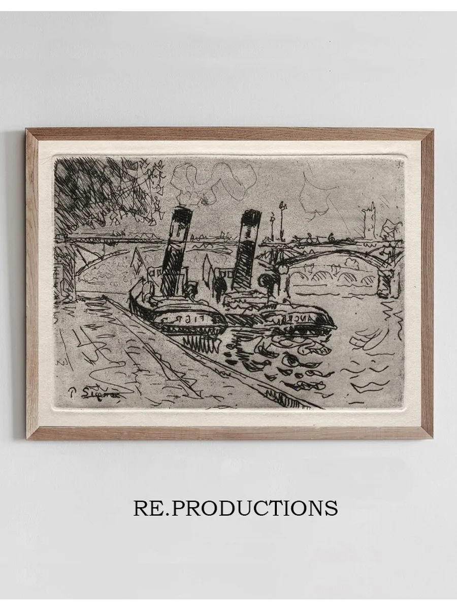 Paris, Le Pont des Arts avec Remorqeurs