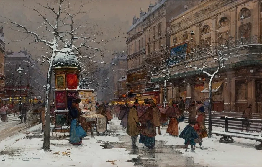 Paris, Boulevard En Hiver