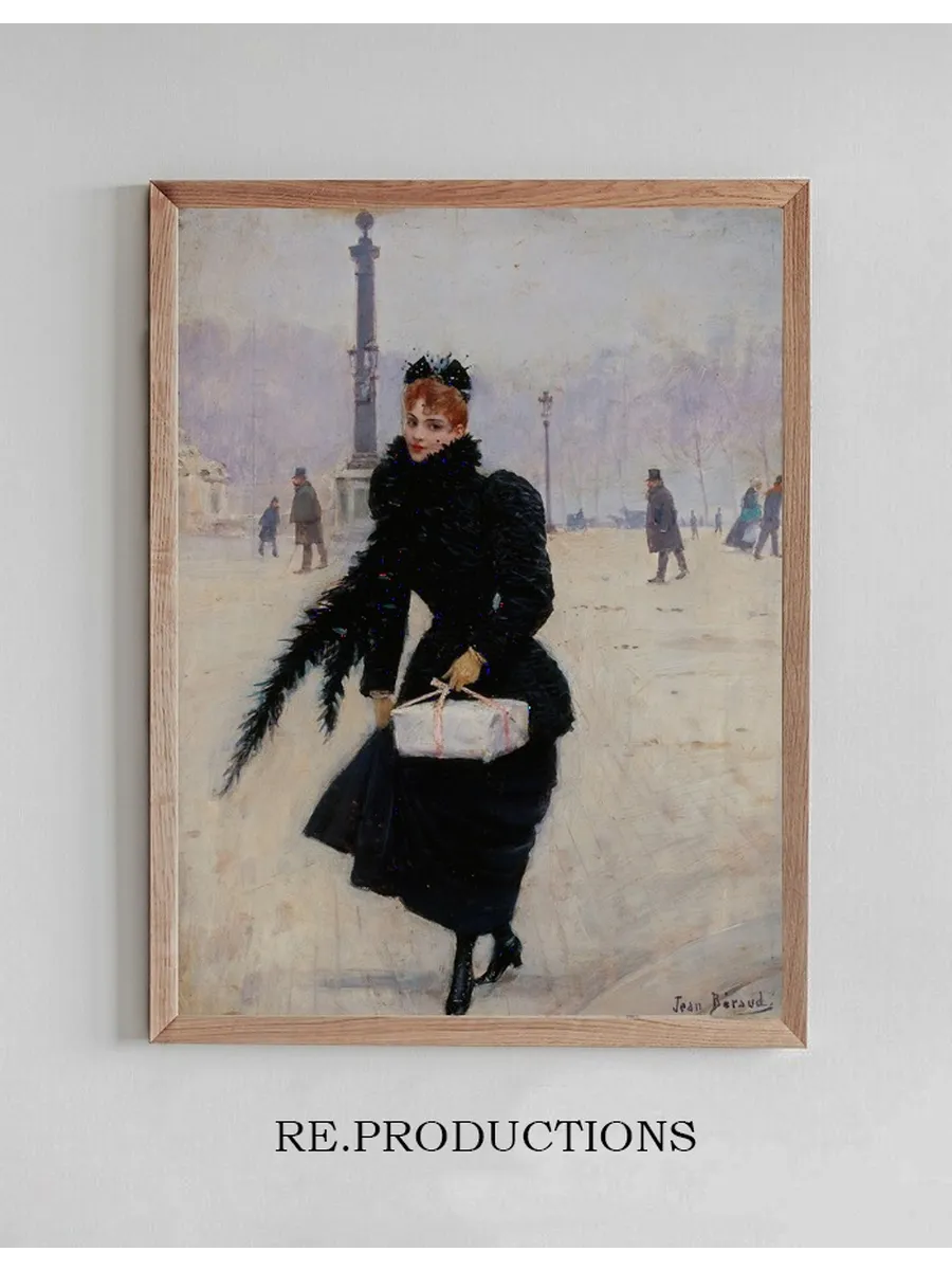 Parisienne Sur la Place de la Concorde