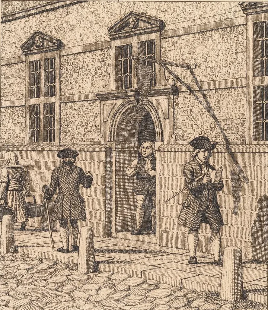 Parti Omkring En Portal af B Rsen Illustration Til Linearperspectiven, Tavle VI