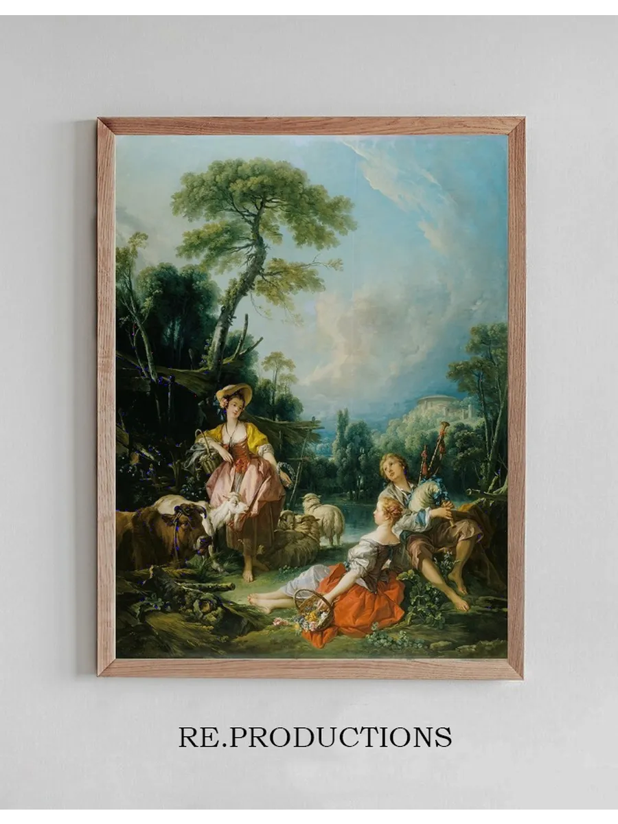 Pastoral with a Bagpipe Player