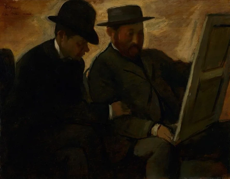 Paul Lafond and Alphonse Cherfils Examining a Painting