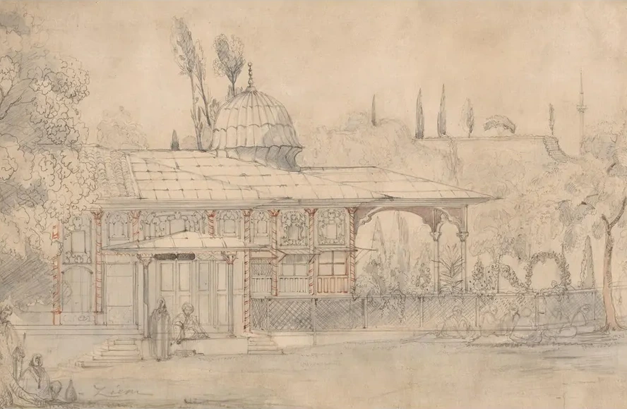 Pavilion Near a Mosque