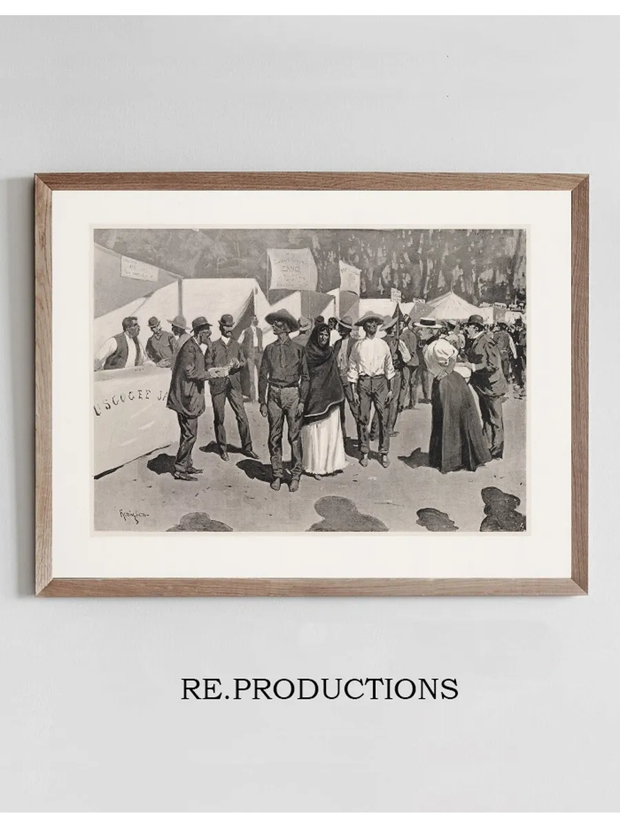 Paying the Indians for the Cherokee Strip Scenes Around the Government Paymaster's Quarters