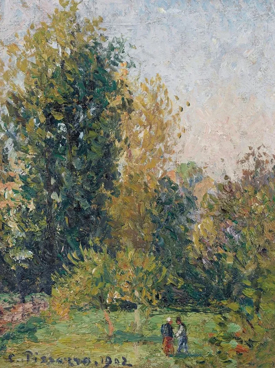 Paysage Avec Deux Personnages, ragny, Automne