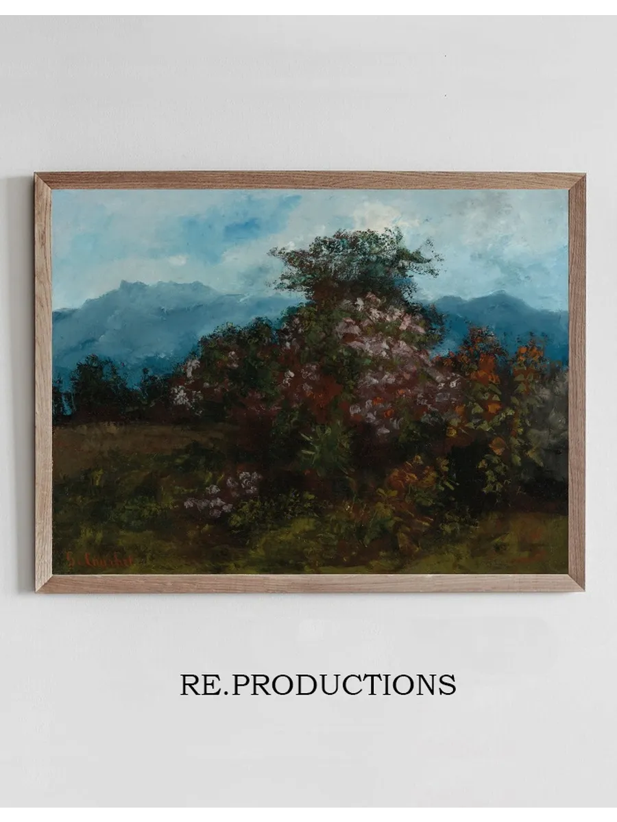 Paysage Avec Massif Fleuri