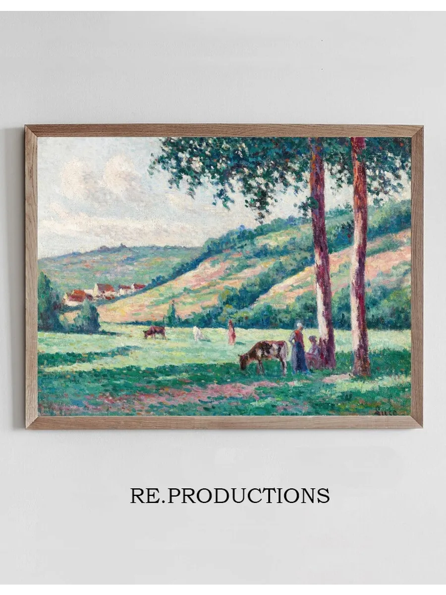 Paysage Aux Berg Res et Vachers