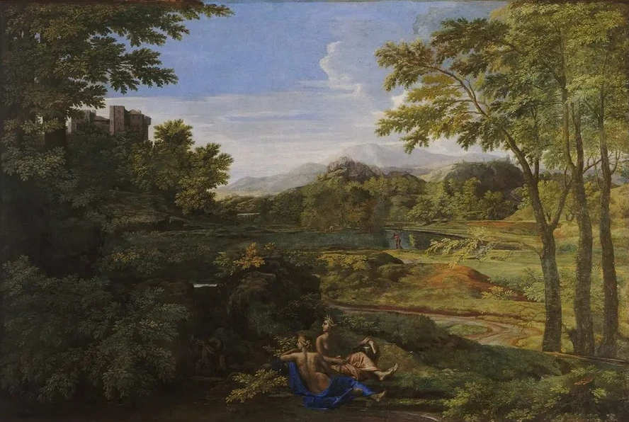Paysage Avec Deux Nymphes et Un Serpent