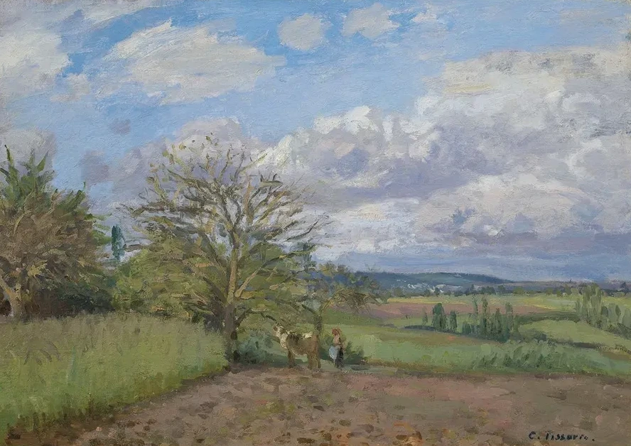 Paysage Avec Une Vach Re