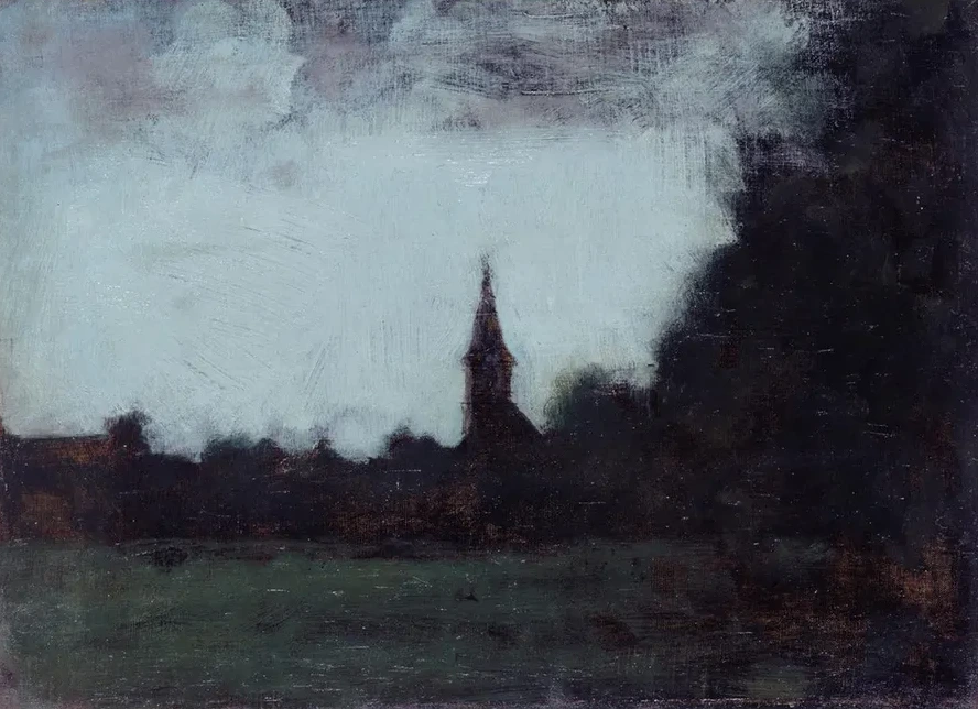 Paysage D Alsace, le Clocher de Bernwiller