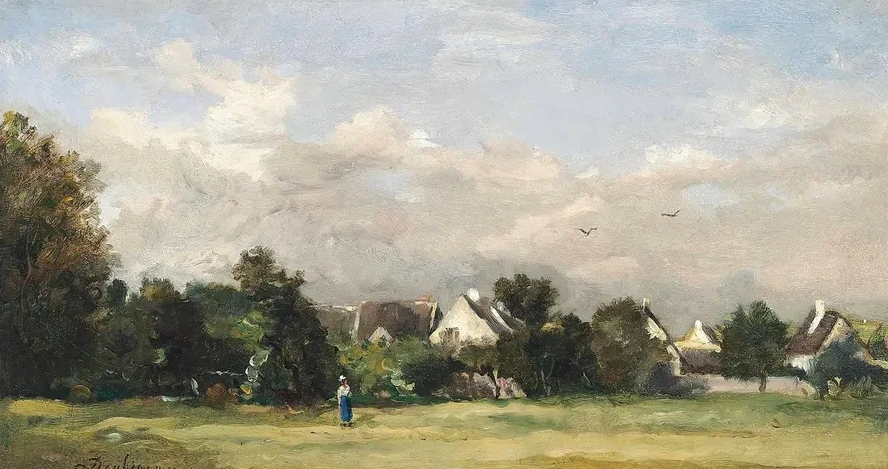 Paysanne Pr's D un Village