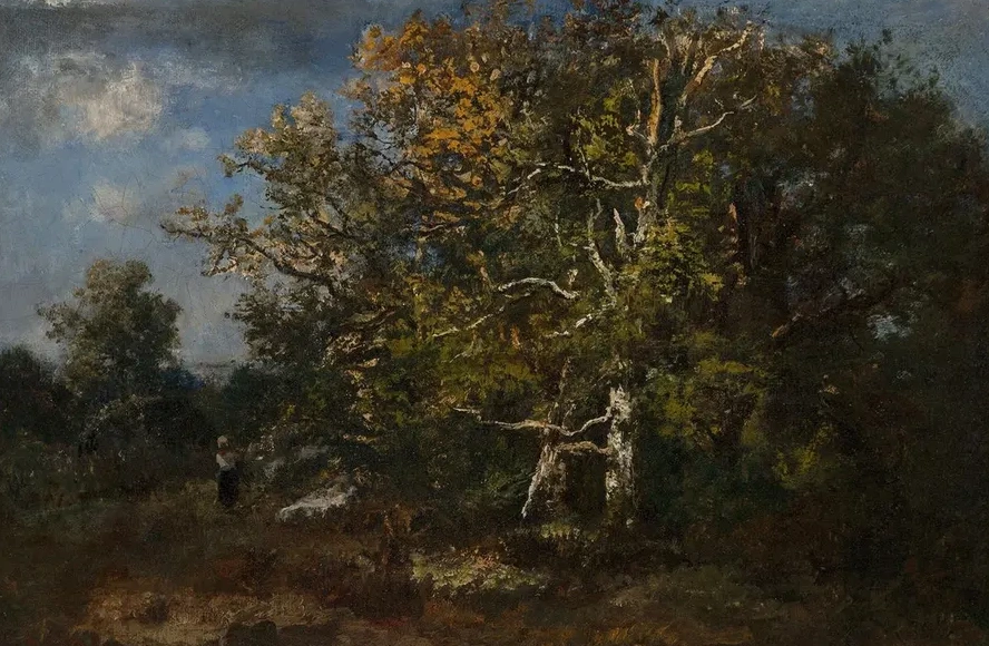 Paysanne Dans la for T D Automne